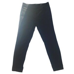 Black Velvet Well Worn Brand Velour Pants Women’s Sz 6/28 High Rise Stretch